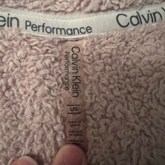 Calvin Klein hooded half zip sweatshirt. Size L - Picture 5 of 10